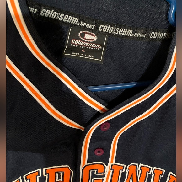 Virginia Cavaliers Baseball Jersey Colosseum Mens size Large - Picture 3 of 6